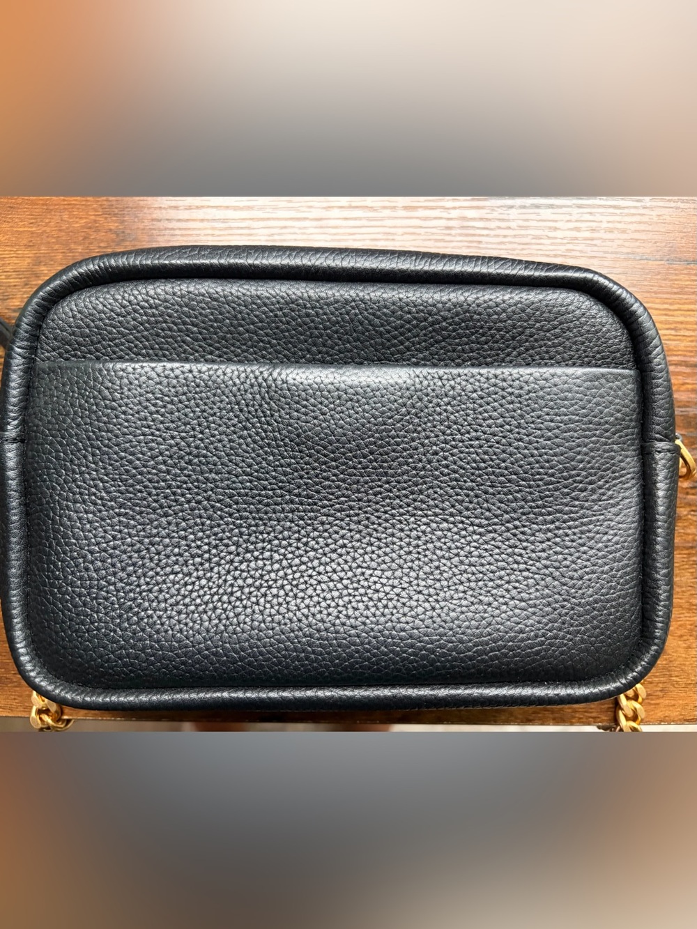 Tory Burch Kira Black Pebbled Leather Crossbody with Gold Hardware - Picture 5 of 8